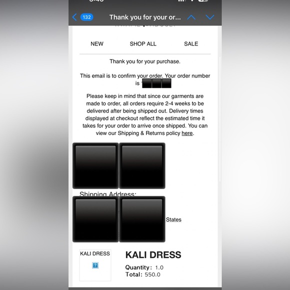 Kwame Adusei Kali Dress - Charcoal Grey - Picture 3 of 6